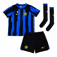 Inter Milan Henrikh Mkhitaryan #22 Hemmaställ Barn 2023-24 Korta ärmar (+ Korta byxor)